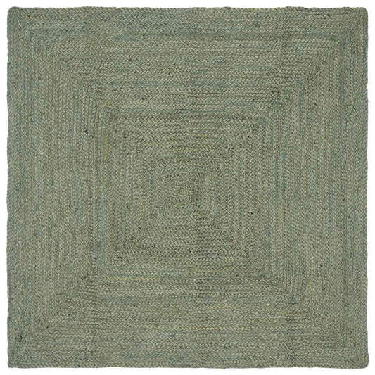 Kusové Koberce Obdélníkový Olivově Zelená 120 X 120 Cm Juta