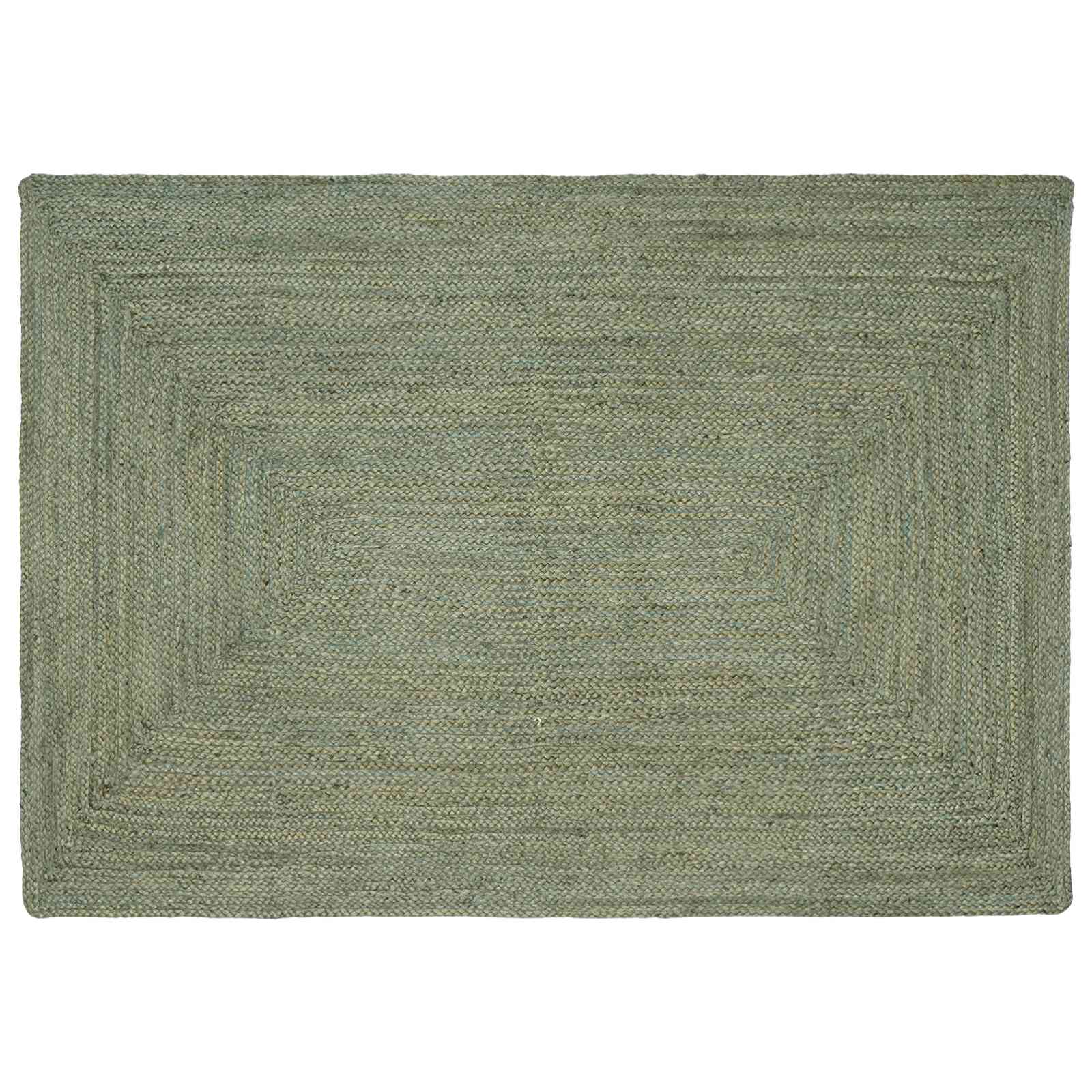 Kusové Koberce Obdélníkový Olivově Zelená 140 X 200 Cm Juta