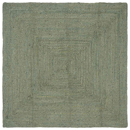 Kusové Koberce Obdélníkový Olivově Zelená 160 X 160 Cm Juta