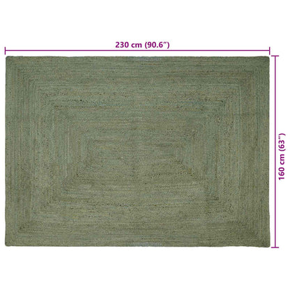 Kusové Koberce Obdélníkový Olivově Zelená 160 X 230 Cm Juta