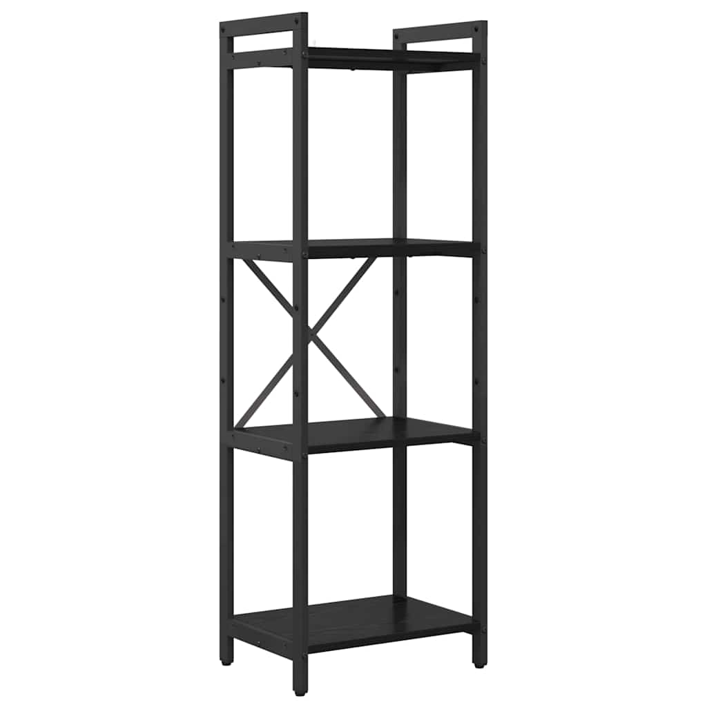 Knihovna 40 X 30 X 119 Cm Kompozitní Dřevo Černý Dub