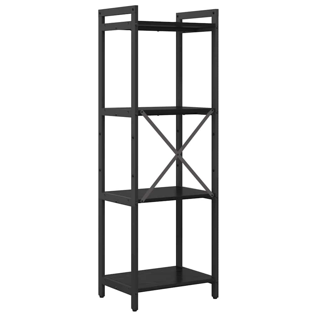 Knihovna 40 X 30 X 119 Cm Kompozitní Dřevo Černý Dub