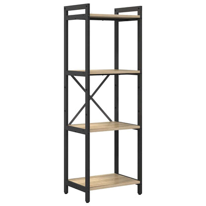 Knihovna 40 X 30 X 119 Cm Kompozitní Dřevo Sonoma Dub