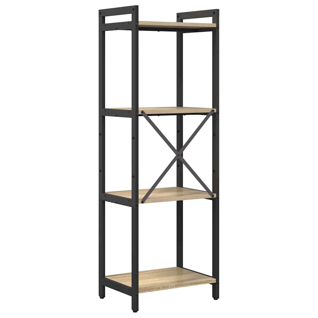 Knihovna 40 X 30 X 119 Cm Kompozitní Dřevo Sonoma Dub