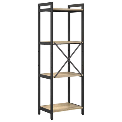 Knihovna 40 X 30 X 119 Cm Kompozitní Dřevo Sonoma Dub