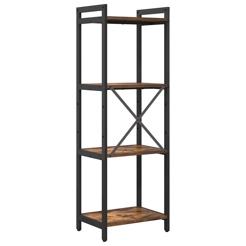 Knihovna 40 X 30 X 119 Cm Kompozitní Dřevo Kouřový Dub