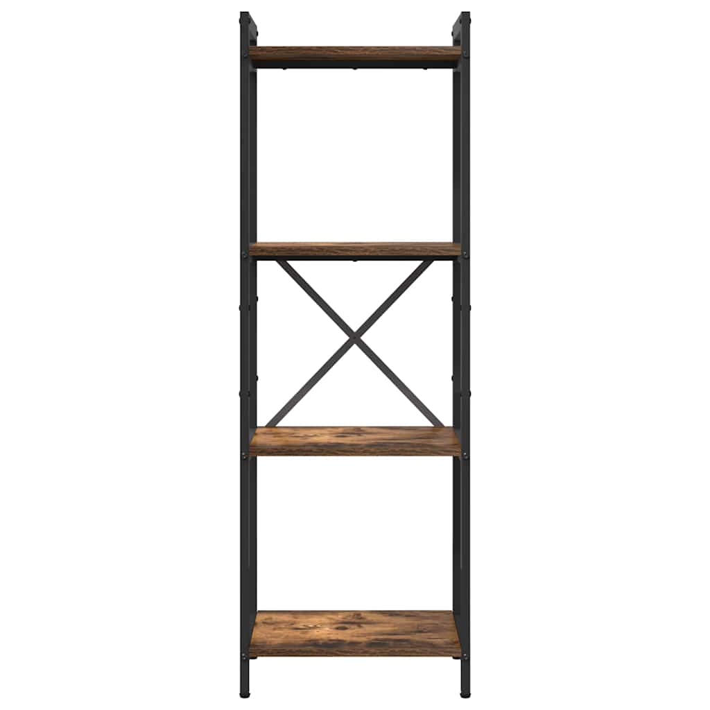 Knihovna 40 X 30 X 119 Cm Kompozitní Dřevo Kouřový Dub
