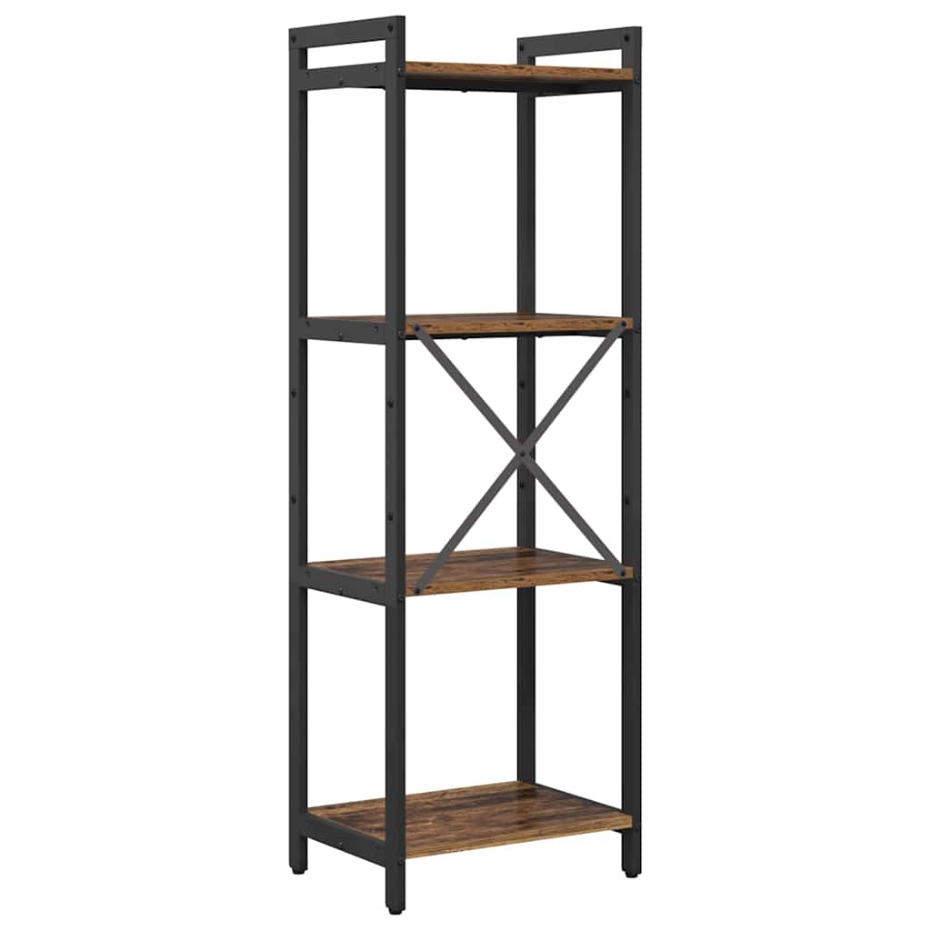 Knihovna 40 X 30 X 119 Cm Kompozitní Dřevo Staré Dřevo