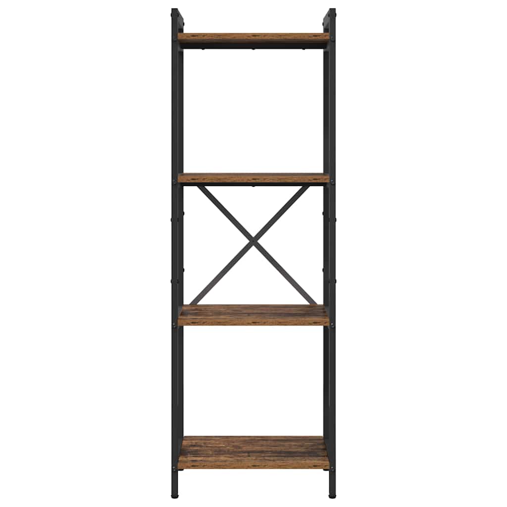 Knihovna 40 X 30 X 119 Cm Kompozitní Dřevo Staré Dřevo