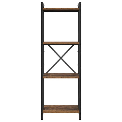 Knihovna 40 X 30 X 119 Cm Kompozitní Dřevo Staré Dřevo