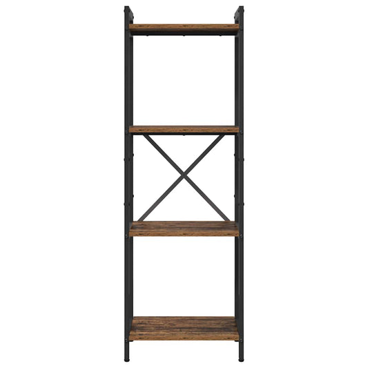 Knihovna 40 X 30 X 119 Cm Kompozitní Dřevo Staré Dřevo