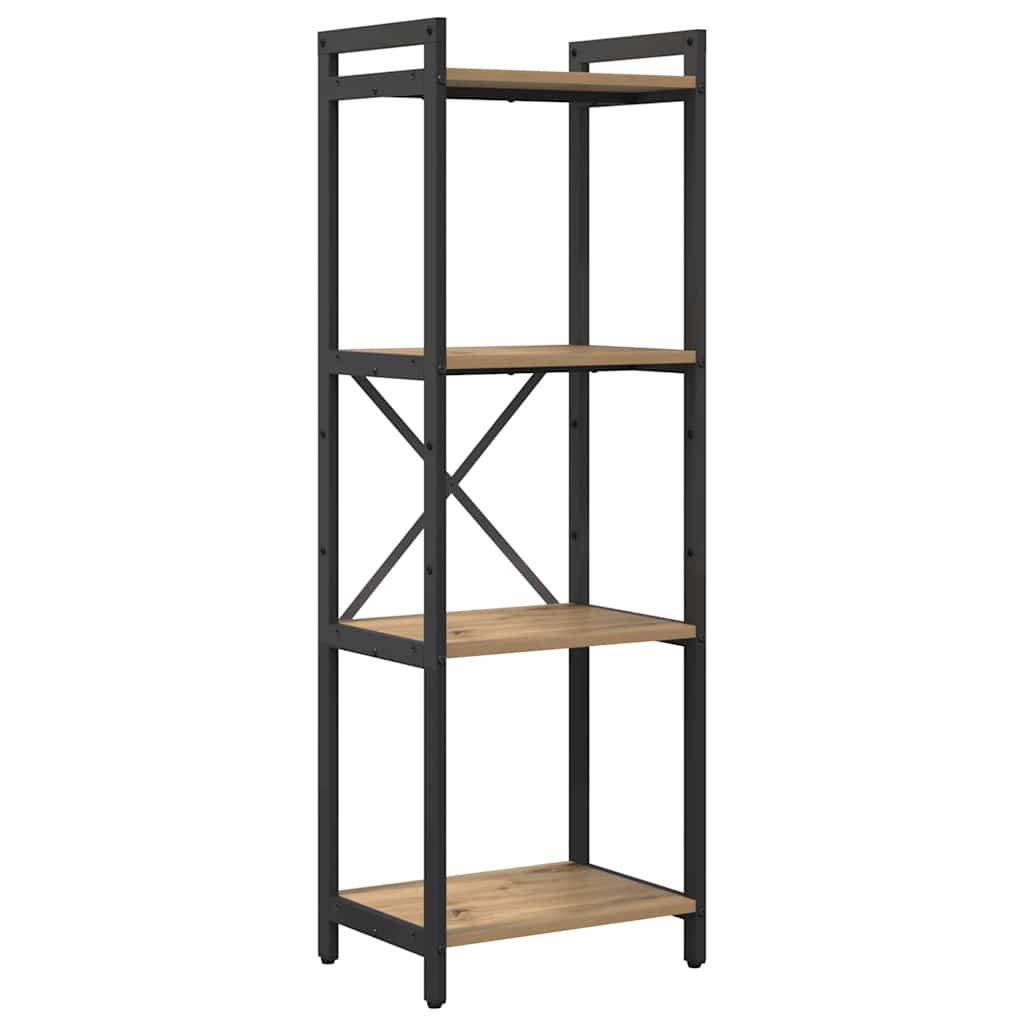 Knihovna 40 X 30 X 119 Cm Kompozitní Dřevo Artisanový Dub