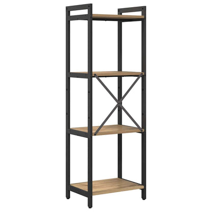 Knihovna 40 X 30 X 119 Cm Kompozitní Dřevo Artisanový Dub