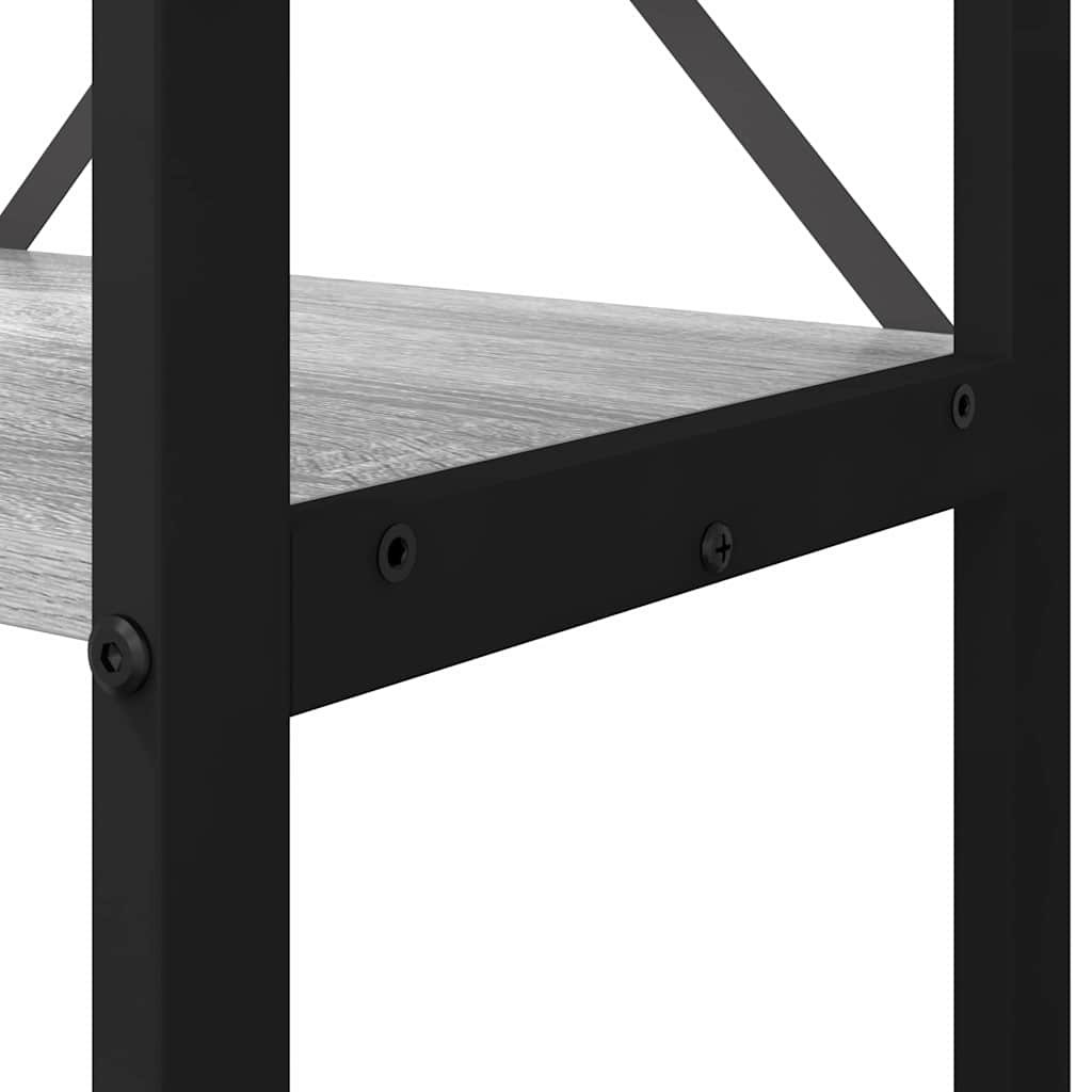 Knihovna 60 X 30 X 189,5 Cm Kompozitní Dřevo Šedá Sonoma