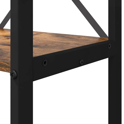 Knihovna 60 X 30 X 155 Cm Kompozitní Dřevo Kouřový Dub