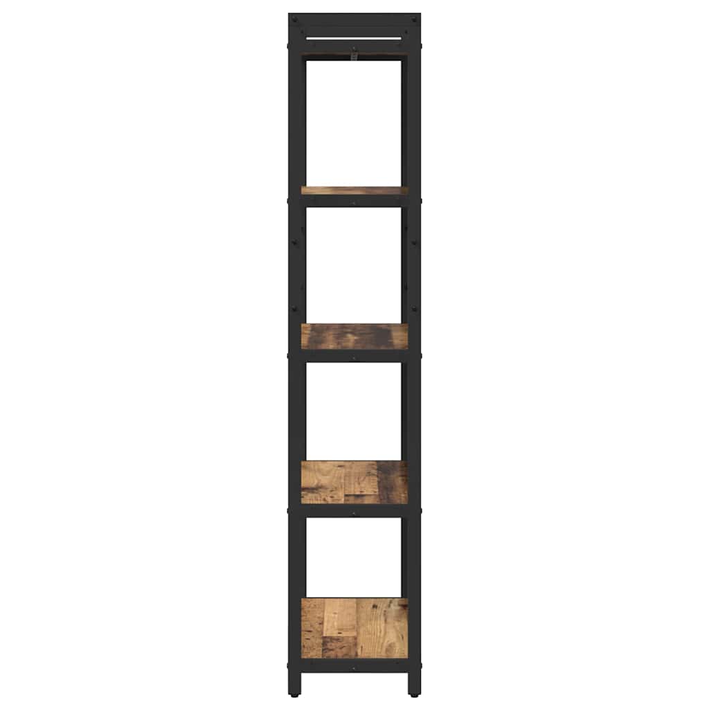 Knihovna 60 X 30 X 155 Cm Kompozitní Dřevo Staré Dřevo