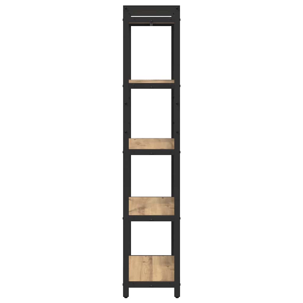 Knihovna 60 X 30 X 155 Cm Kompozitní Dřevo Artisanový Dub