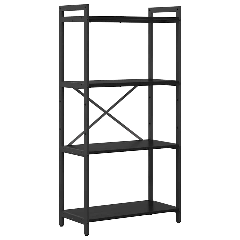 Knihovna 60 X 30 X 120 Cm Kompozitní Dřevo Černý Dub