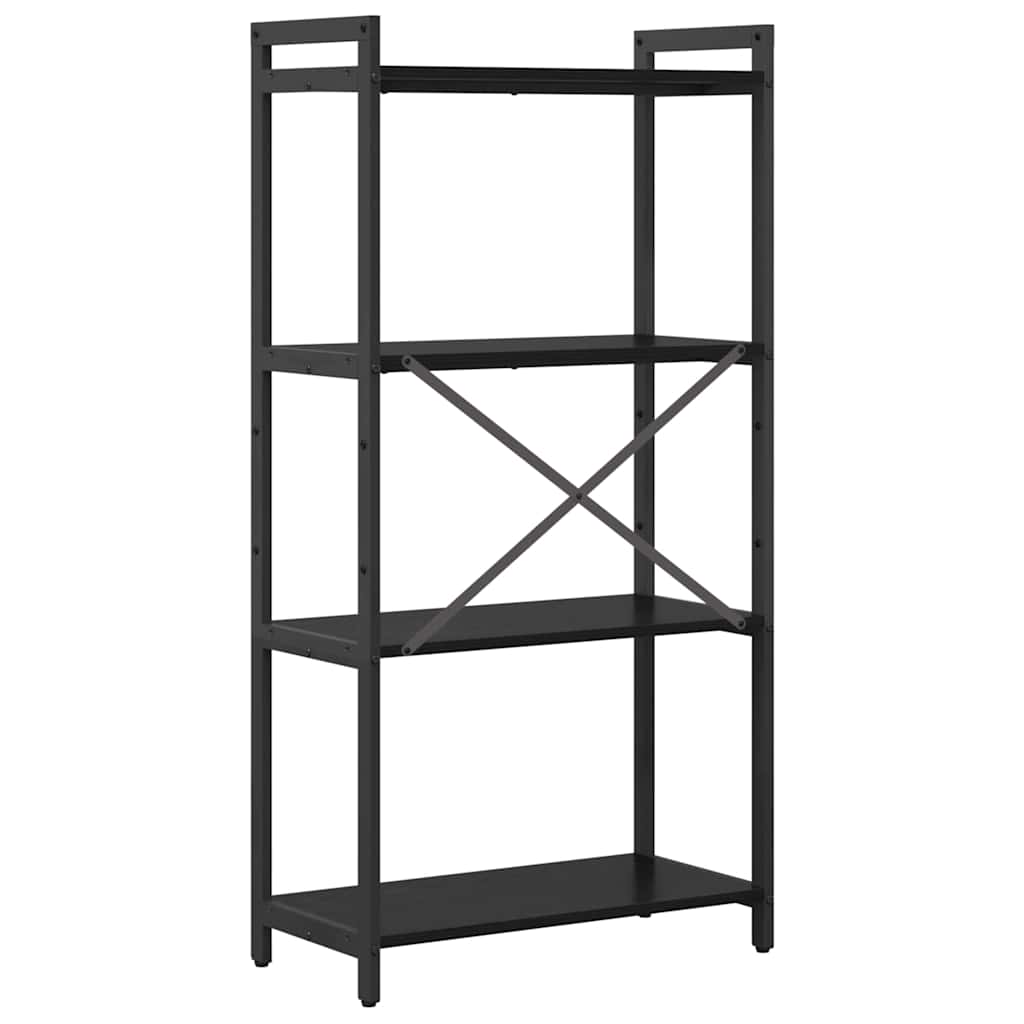 Knihovna 60 X 30 X 120 Cm Kompozitní Dřevo Černý Dub
