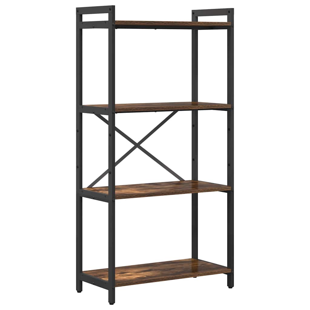 Knihovna 60 X 30 X 120 Cm Kompozitní Dřevo Kouřový Dub