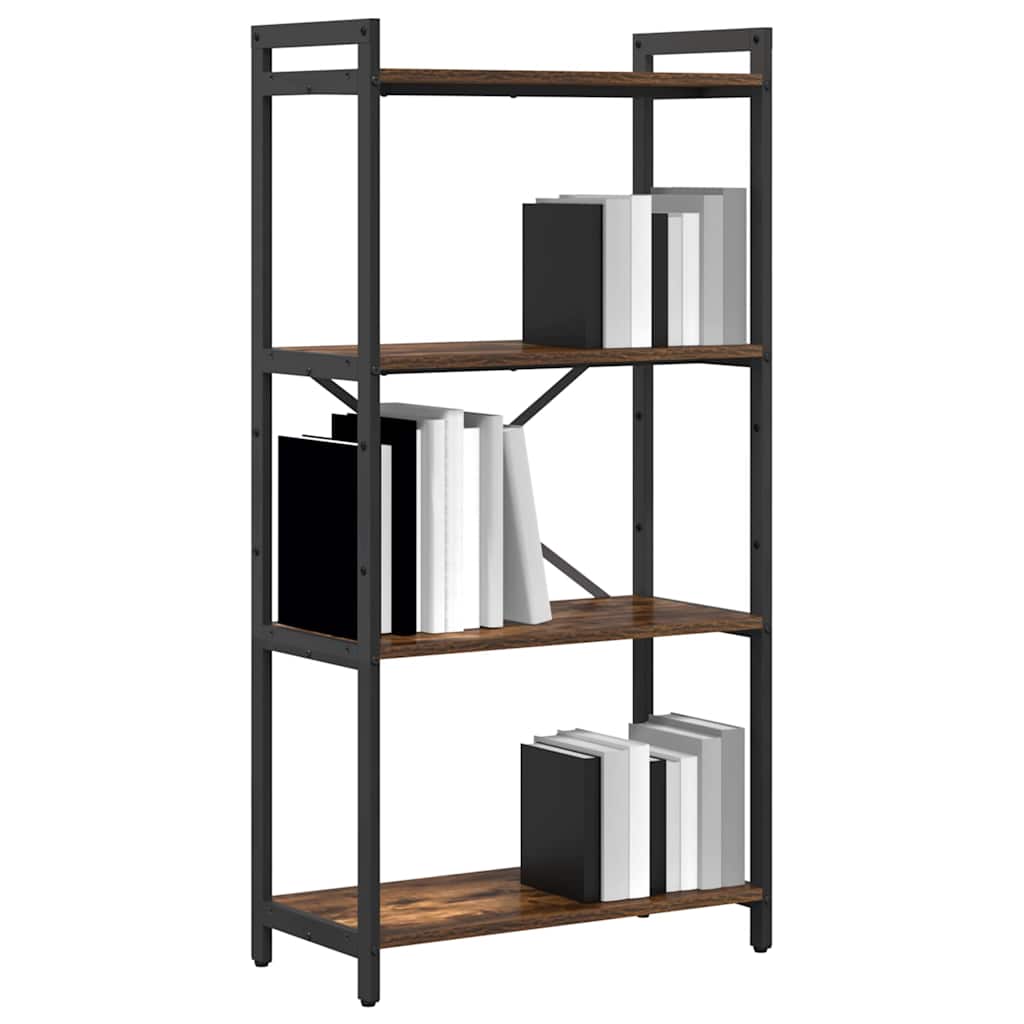 Knihovna 60 X 30 X 120 Cm Kompozitní Dřevo Kouřový Dub