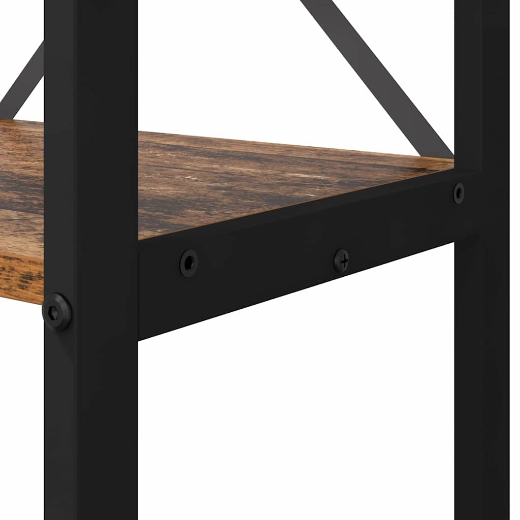 Knihovna 60 X 30 X 120 Cm Kompozitní Dřevo Staré Dřevo
