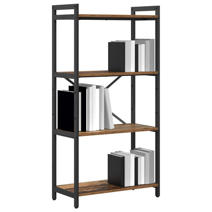 Knihovna 60 X 30 X 120 Cm Kompozitní Dřevo Staré Dřevo