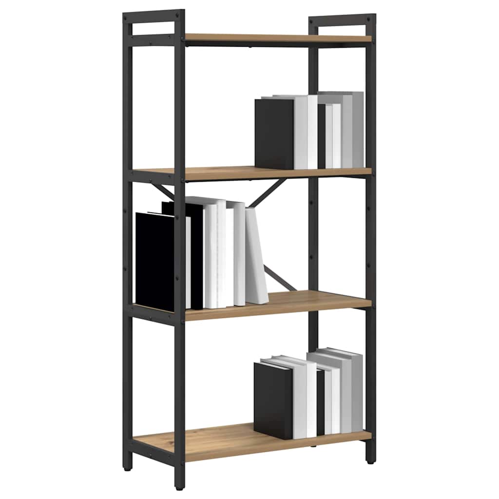 Knihovna 60 X 30 X 120 Cm Kompozitní Dřevo Artisanový Dub