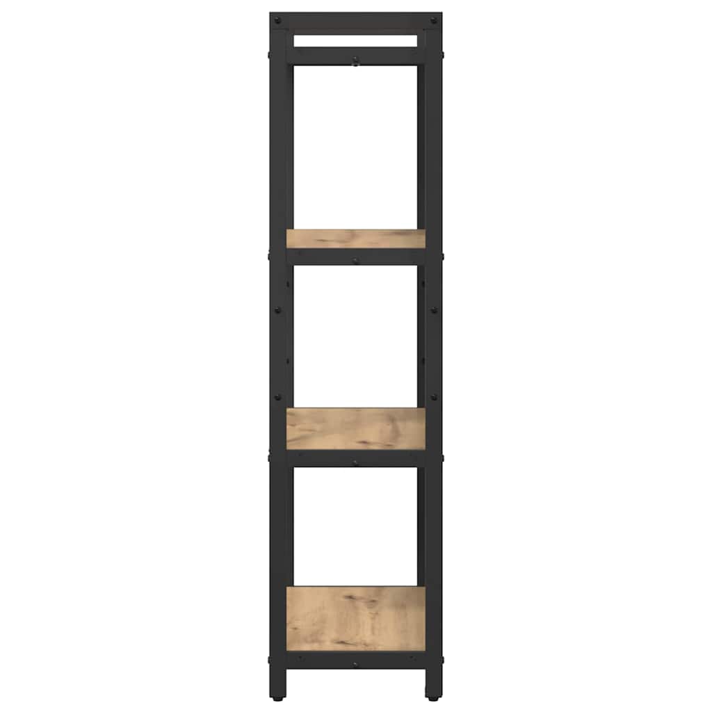 Knihovna 60 X 30 X 120 Cm Kompozitní Dřevo Artisanový Dub