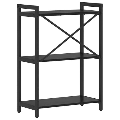 Knihovna 60 X 30 X 85 Cm Kompozitní Dřevo Černý Dub