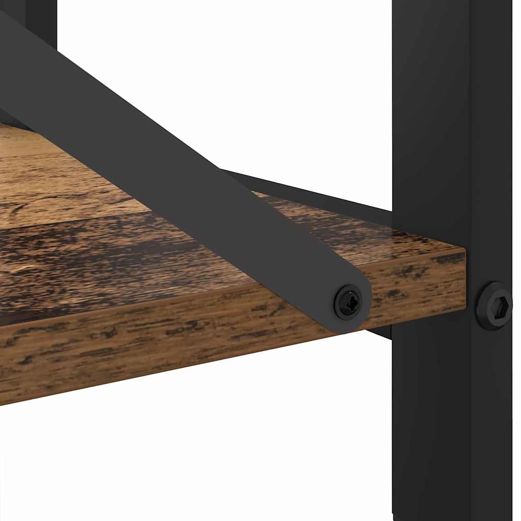 Knihovna 60 X 30 X 85 Cm Kompozitní Dřevo Staré Dřevo