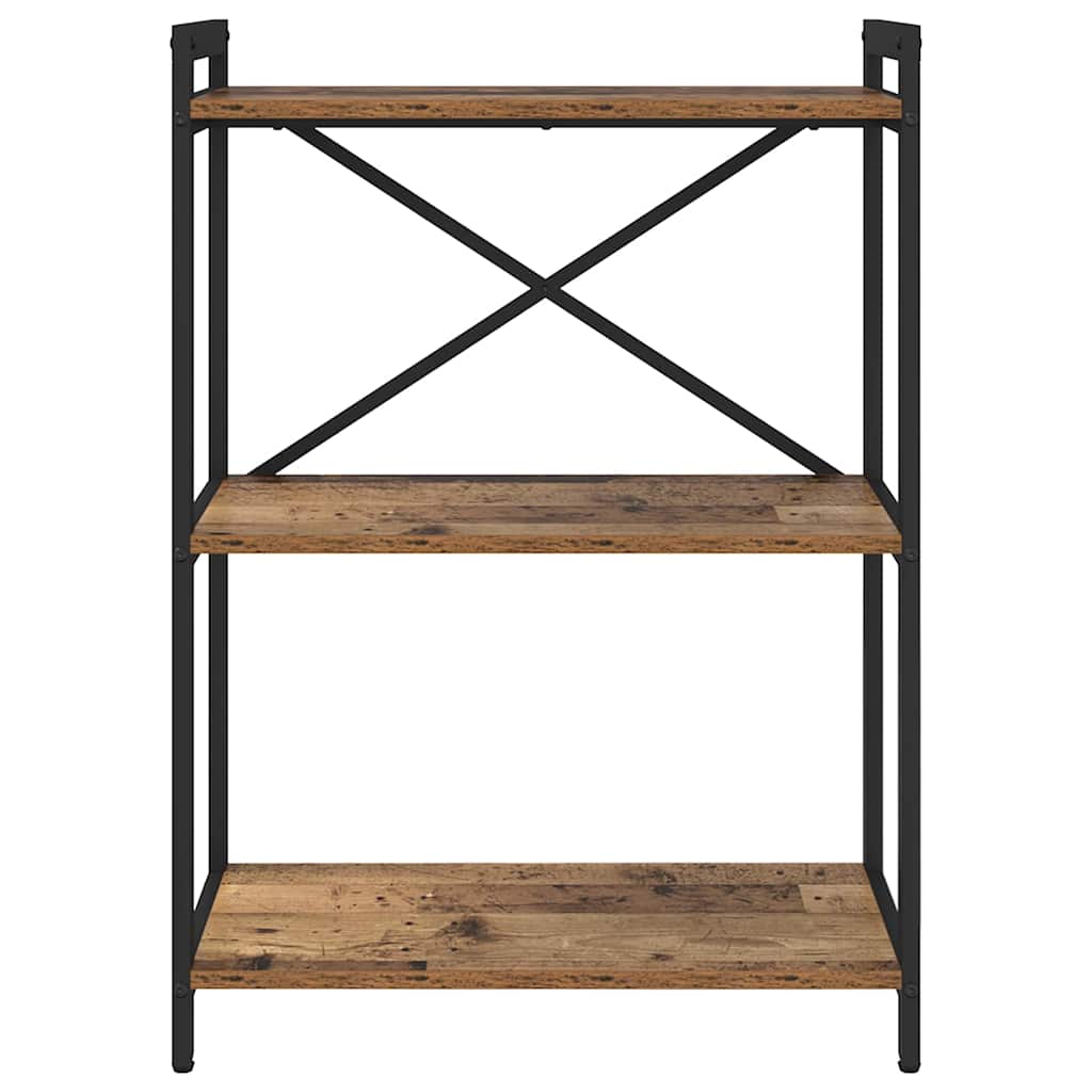 Knihovna 60 X 30 X 85 Cm Kompozitní Dřevo Staré Dřevo