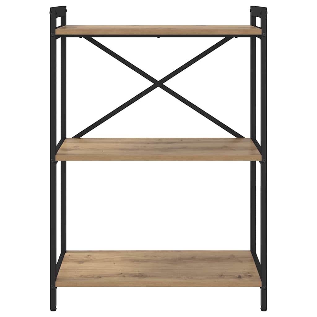 Knihovna 60 X 30 X 85 Cm Kompozitní Dřevo Artisanový Dub