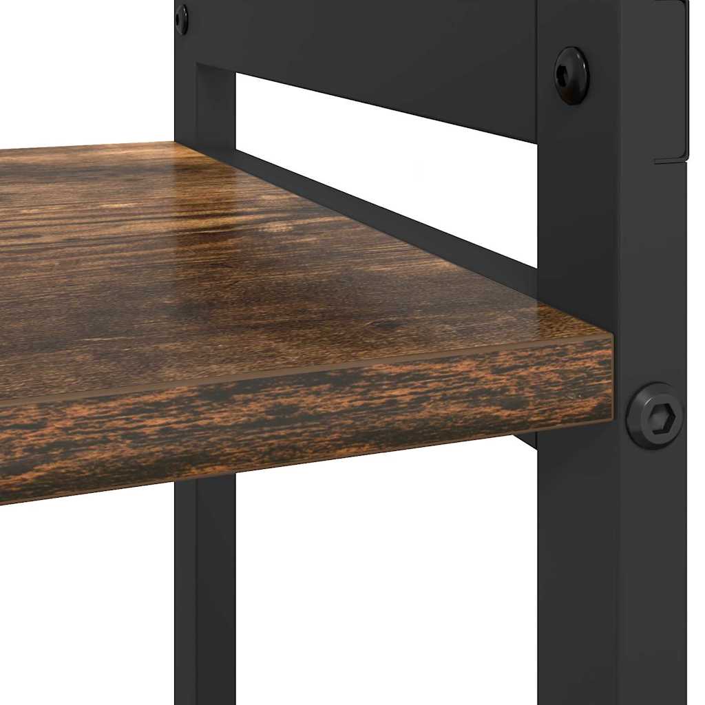Knihovna 60 X 30 X 50 Cm Kompozitní Dřevo Kouřový Dub