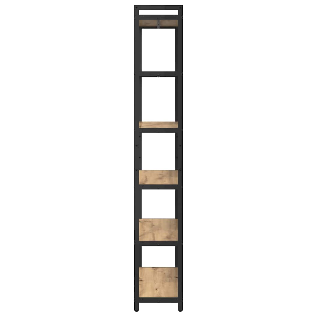 Knihovna 80 X 30 X 189,5 Cm Kompozitní Dřevo Artisanový Dub