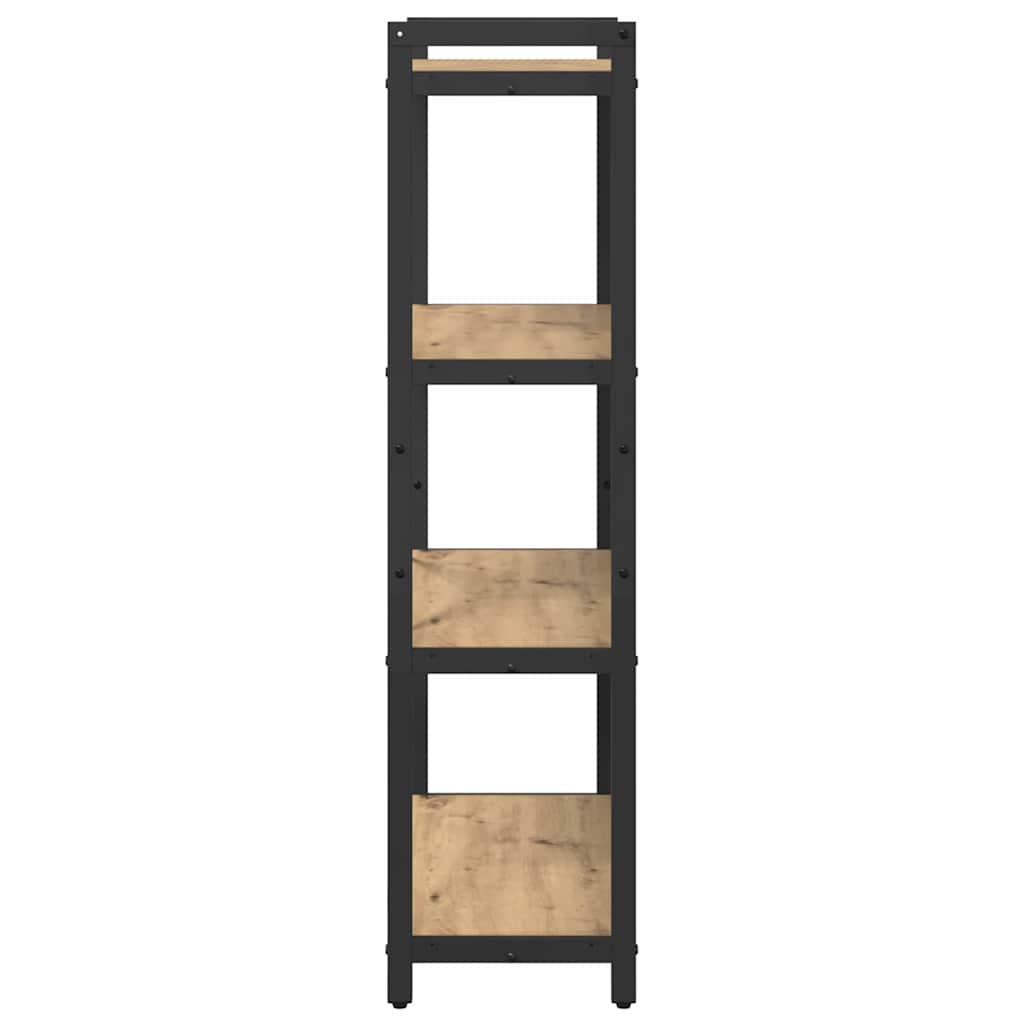 Knihovna 80 X 30 X 120 Cm Kompozitní Dřevo Artisanový Dub