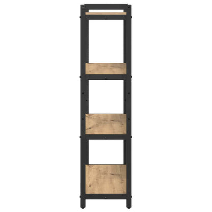 Knihovna 80 X 30 X 120 Cm Kompozitní Dřevo Artisanový Dub
