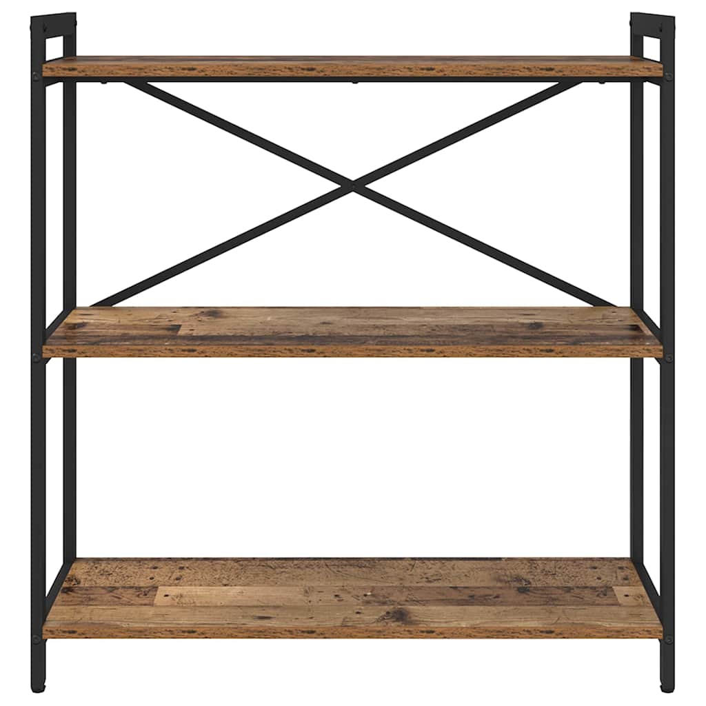 Knihovna 80 X 30 X 85 Cm Kompozitní Dřevo Staré Dřevo