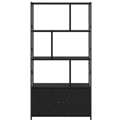 Knihovna 80 X 30 X 155,5 Cm Kompozitní Dřevo Černý Dub