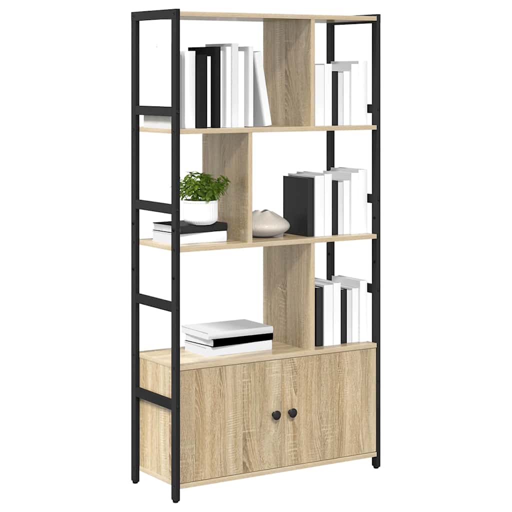 Knihovna 80 X 30 X 155,5 Cm Kompozitní Dřevo Sonoma Dub