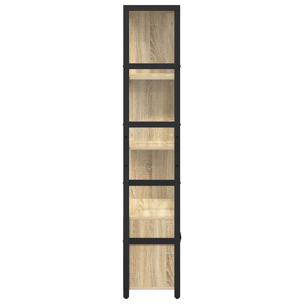 Knihovna 80 X 30 X 155,5 Cm Kompozitní Dřevo Sonoma Dub