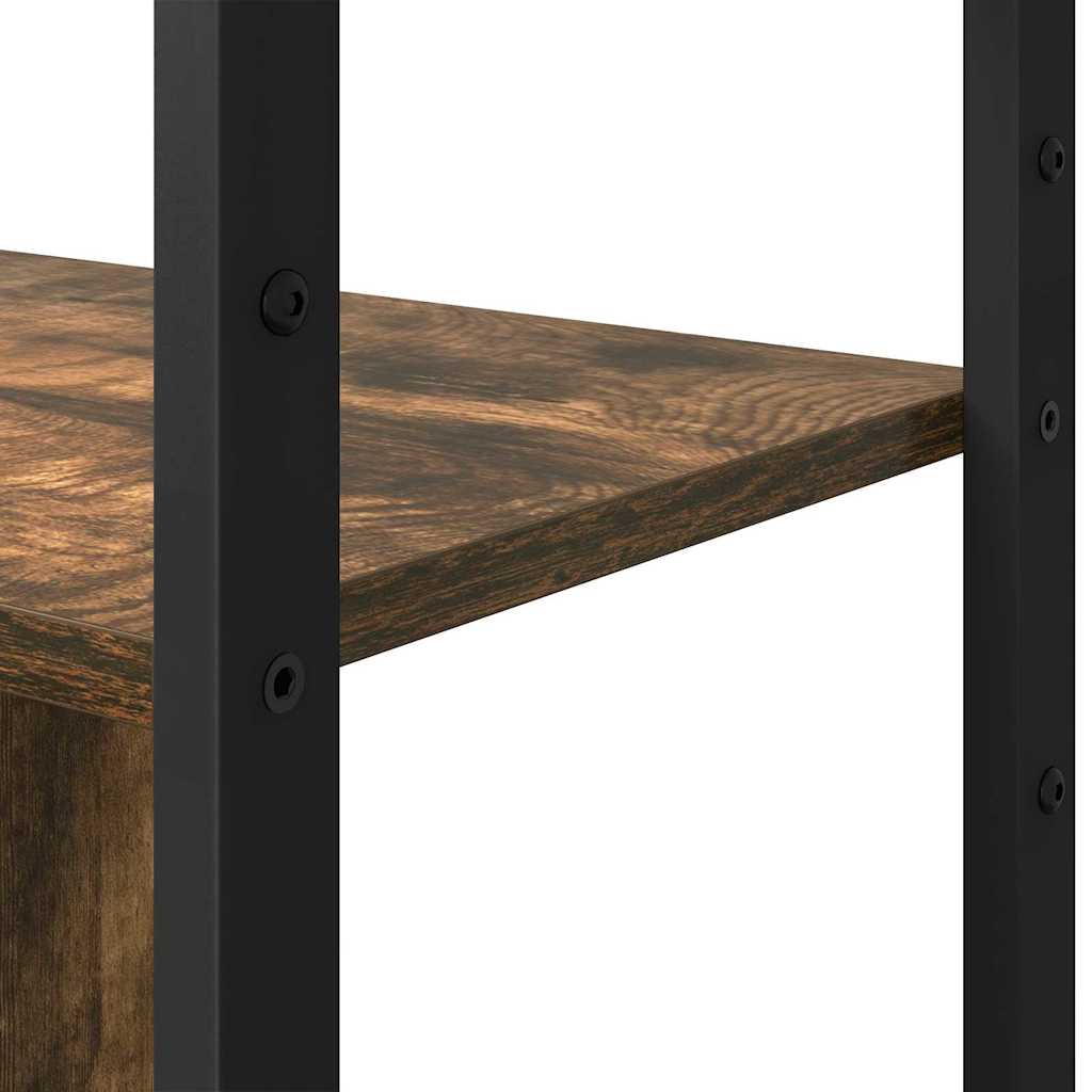 Knihovna 80 X 30 X 155,5 Cm Kompozitní Dřevo Kouřový Dub