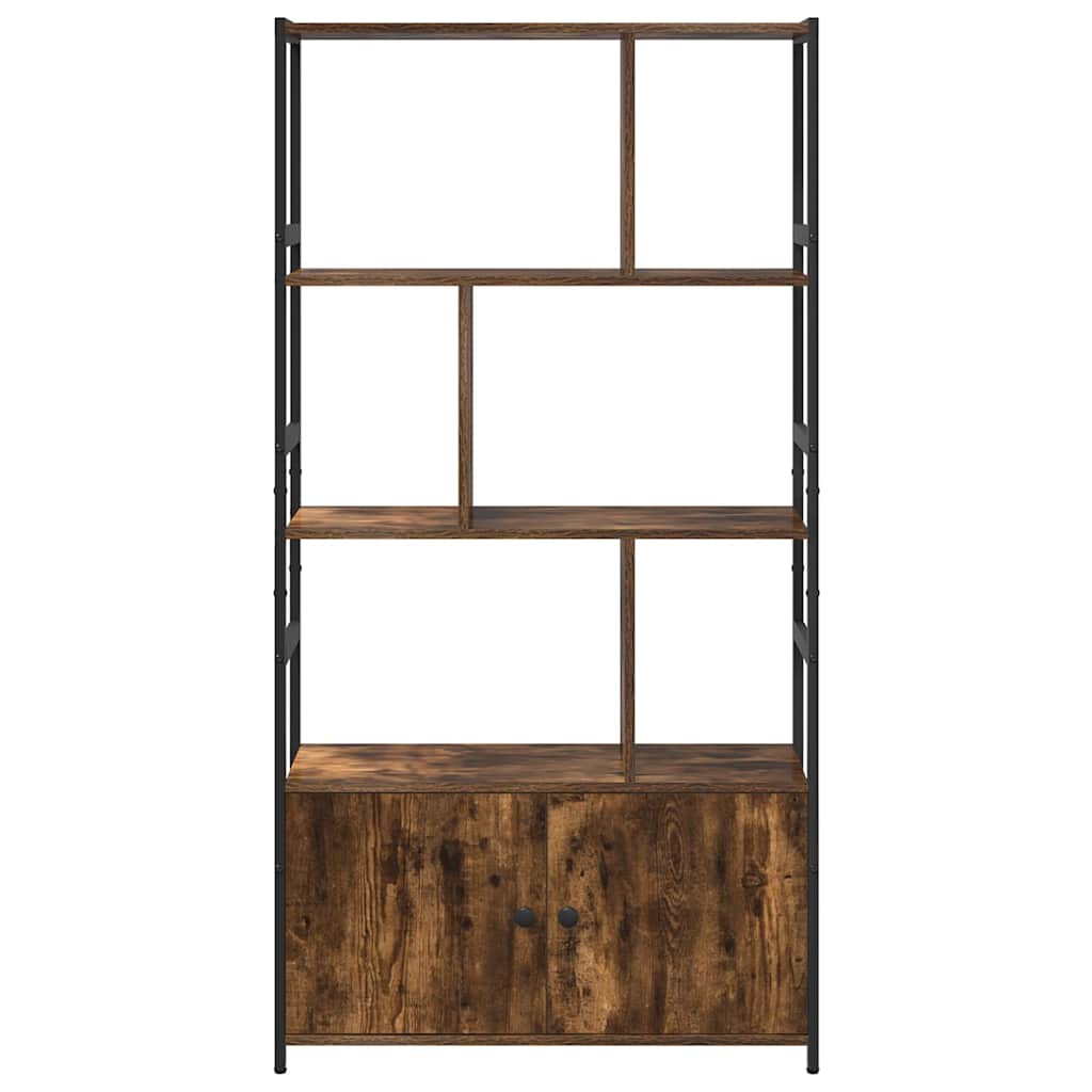 Knihovna 80 X 30 X 155,5 Cm Kompozitní Dřevo Kouřový Dub
