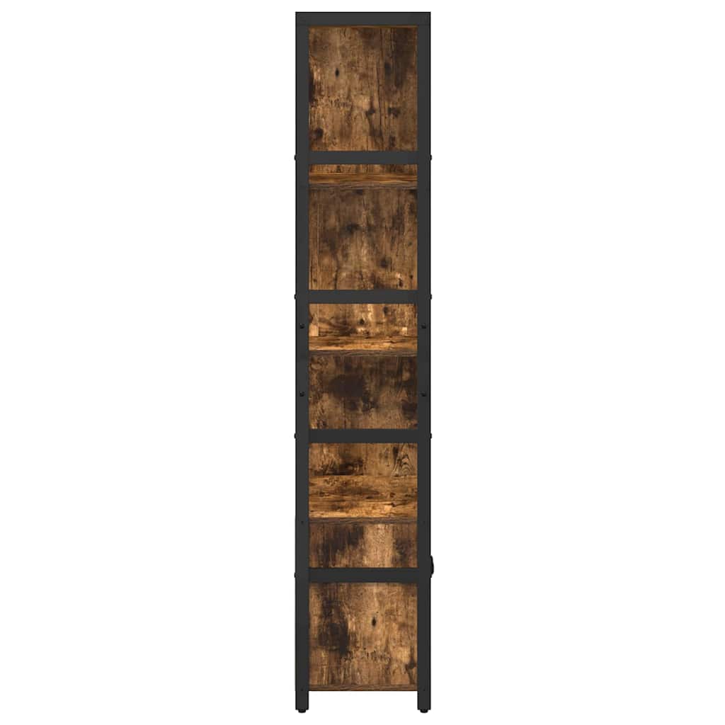 Knihovna 80 X 30 X 155,5 Cm Kompozitní Dřevo Kouřový Dub