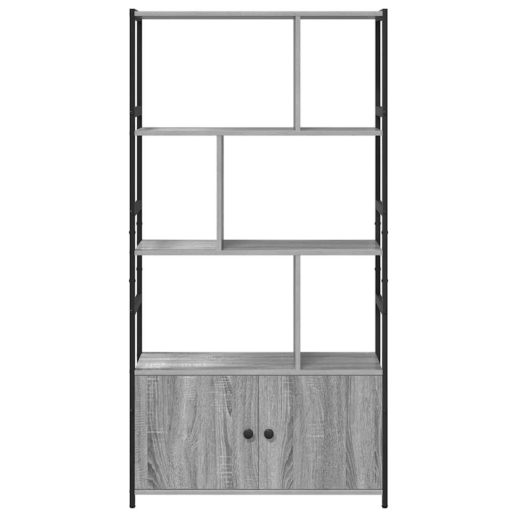 Knihovna 80 X 30 X 155,5 Cm Kompozitní Dřevo Šedá Sonoma