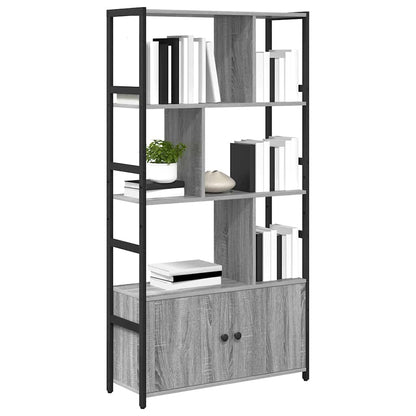 Knihovna 80 X 30 X 155,5 Cm Kompozitní Dřevo Šedá Sonoma