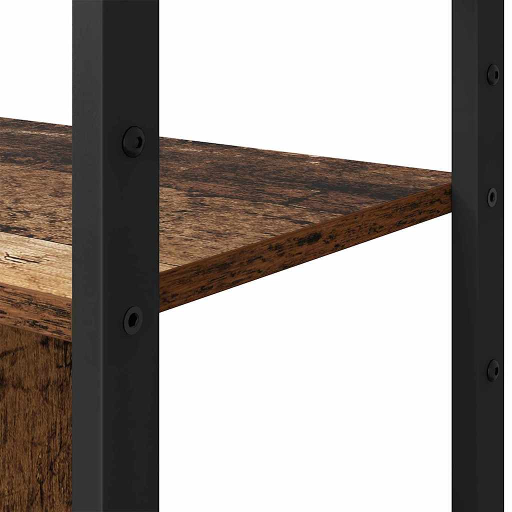 Knihovna 80 X 30 X 155,5 Cm Kompozitní Dřevo Staré Dřevo