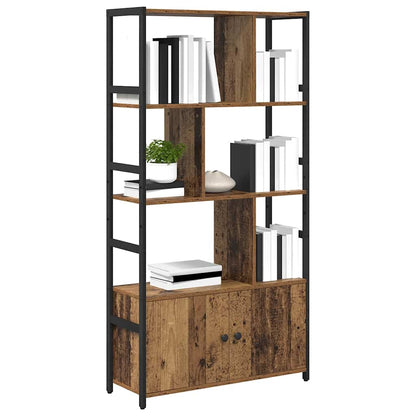 Knihovna 80 X 30 X 155,5 Cm Kompozitní Dřevo Staré Dřevo