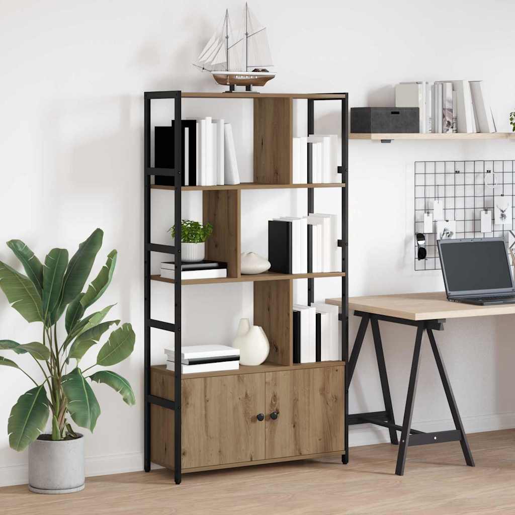 Knihovna 80 X 30 X 155,5 Cm Kompozitní Dřevo Artisanový Dub