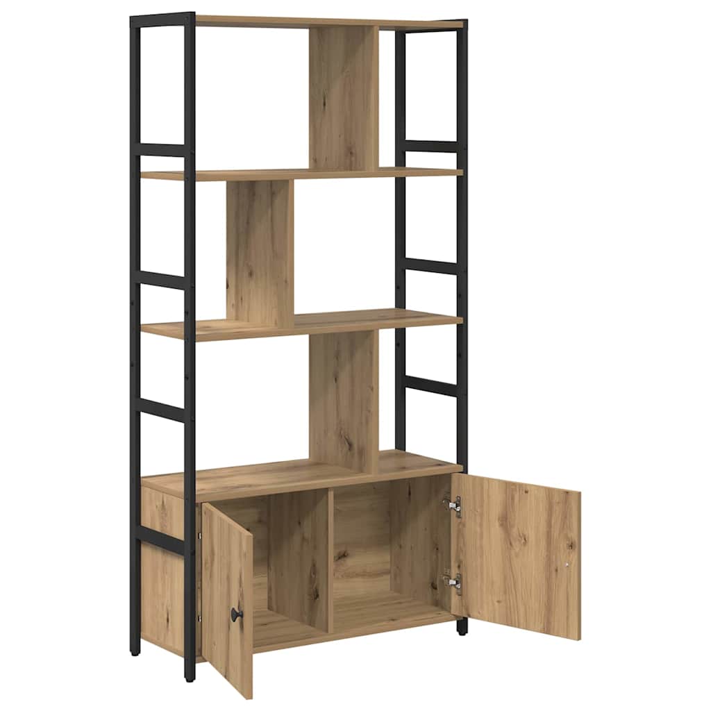 Knihovna 80 X 30 X 155,5 Cm Kompozitní Dřevo Artisanový Dub